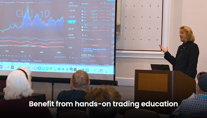 Benefit from hands-on trading education image